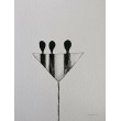 Postacie-  cztery akwarele  formatu 32/24 cm