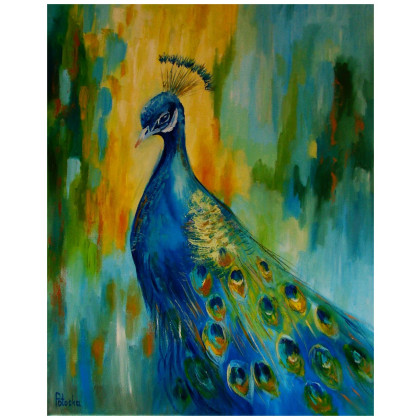 Paw obraz olejny 40cm-50cm, Grażyna Potocka, obrazy olejne