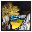 Cliff with tree