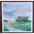 Pejzaż- akwarela formatu 20/20 cm