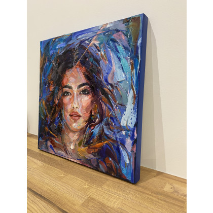 Jolanta Strzelczyk - obrazy olejne - PORTRET KOBIETY foto #2