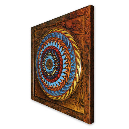 Michał Engelmajer - dekory wiszące - Splątane Myśli II - Mandala kontemplacyjna foto #1