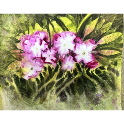 Wiosennie (30x40 cm), Krystyna Nowak, obrazy akwarela