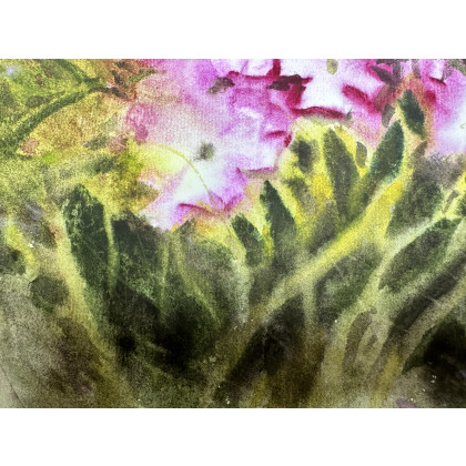 Krystyna Nowak - obrazy akwarela - Wiosennie (30x40 cm) foto #2