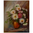 Letni bukiet astry obraz olejny 44cm-35cm