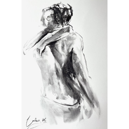 Z Tobą - 50x70cm, Studio.Sensual, rysunek węglem
