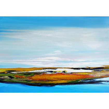Flowing Landscape, Felix Guenther, obrazy akryl
