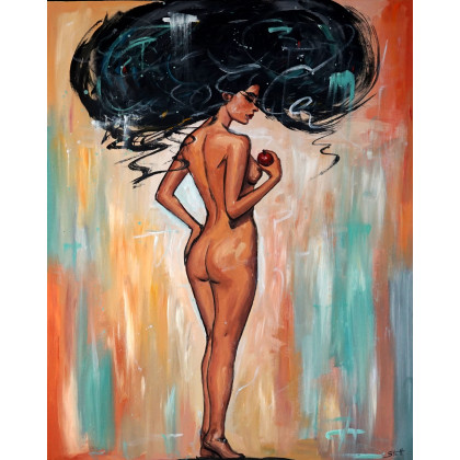 Teste of Paradise 80x100, Rafal Stach, obrazy akryl