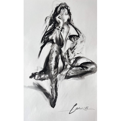 Studio.Sensual - rysunek węglem - Lady - 60x90 foto #2