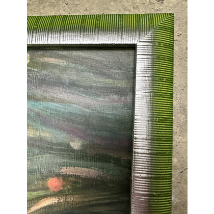 Krystyna Nowak - obrazy akryl - Dmuchawiec (46x56 cm z ramą) foto #3