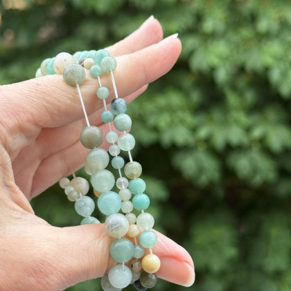 Yunona Kucherevska - bransoletki - Amazonite: zestaw trzech eleganckich bransoletek foto #3
