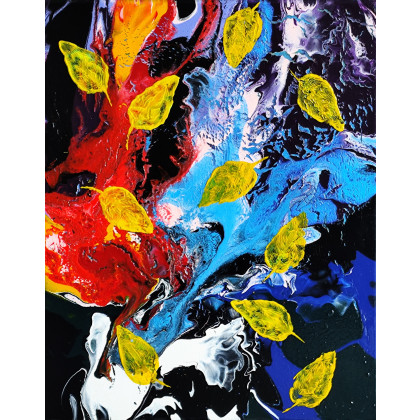 Dance of the Yellow Leaves, Felix Guenther, obrazy akryl