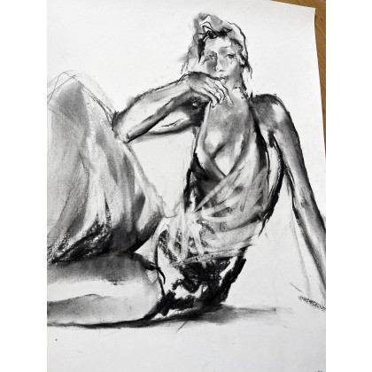 Studio.Sensual - rysunek węglem - Lady - 33x47 foto #1