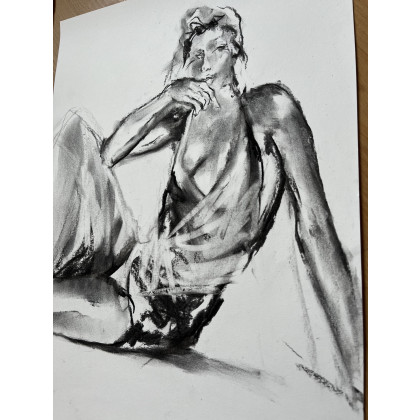 Studio.Sensual - rysunek węglem - Lady - 33x47 foto #2