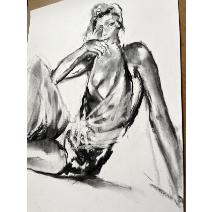 Studio.Sensual - rysunek węglem - Lady - 33x47 foto #3