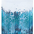 Abstrakcja niebieska 55x60 cm ręcznie malowany