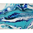 Abstrakcja niebieska 30x40
