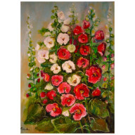 MALWY Z OGRODU OBRAZ OLEJNY 50CM-70CM