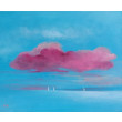 Różowe chmury- obraz akrylowy 40/50 cm