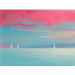 Różowe chmury- obraz akrylowy 40/50 cm