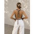 Stripes - top z otwartymi plecami