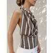 Stripes - top z otwartymi plecami