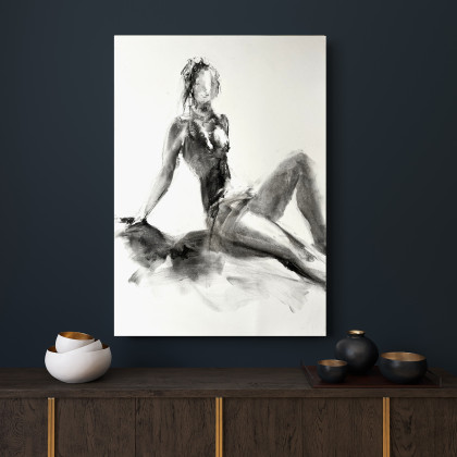 Studio.Sensual - rysunek węglem - Lady - 50x70, foto #1