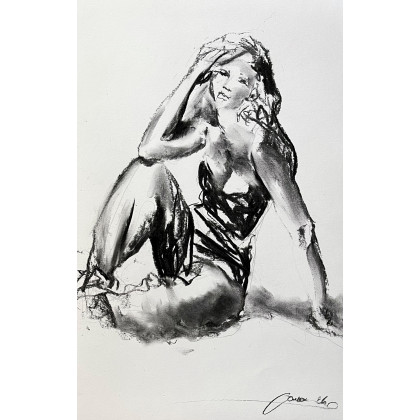 Studio.Sensual - rysunek węglem - Lady - 31x47 foto #3