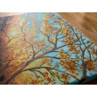 NASTROJOWY PEJZAŻ MALOWANY NA PŁÓTNIE - ROMANTYCZNE REFLEKSY 40x30cm