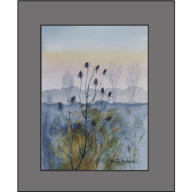 Urocze łąki – oryginalna akwarela18 x 24 cm