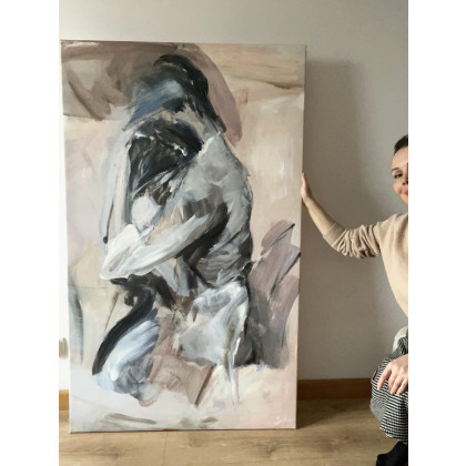 Studio.Sensual - obrazy akryl - Trochę Czekałam 150x90 foto #1