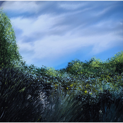 Green nature and sky, Felix Guenther, obrazy akryl