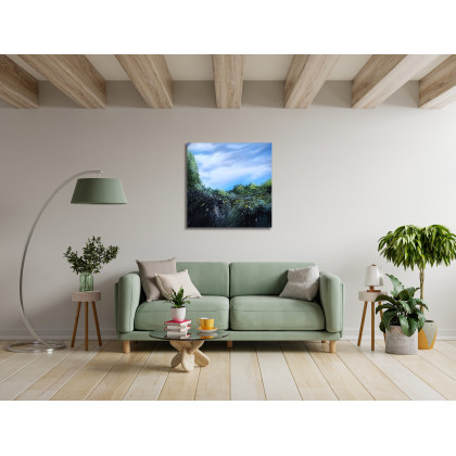 Felix Guenther - obrazy akryl - Green nature and sky foto #2