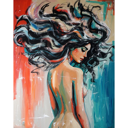 Venus Noir 80x100, Rafal Stach, obrazy akryl
