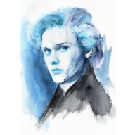 Portret - obraz akwarelowy