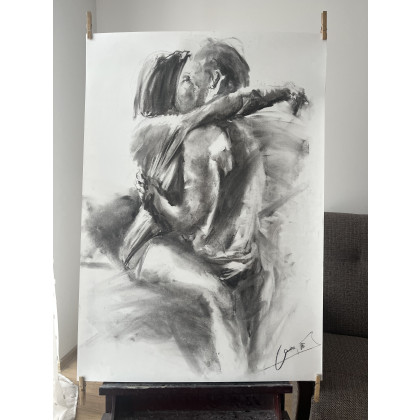 Studio.Sensual - rysunek węglem - Lovers - 100x70cm foto #2