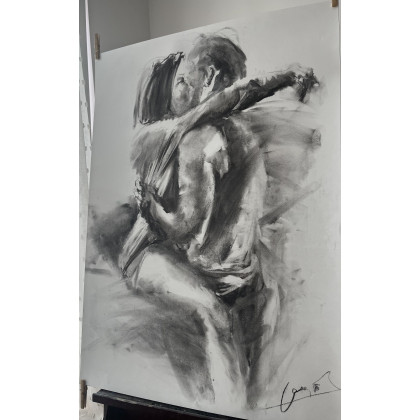 Studio.Sensual - rysunek węglem - Lovers - 100x70cm foto #3