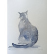 Kotek- akwarela formatu 24/18 cm