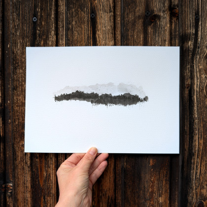 Maja Gajewska - obrazy akwarela - TUSZ I AKWARELA - PEJZAŻ 4 (FORMAT A3) foto #4