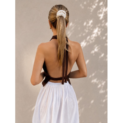 Marta Hajduk-Pawlica - bluzki - Brown Baby - top z otwartymi plecami foto #1