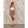 Stripes / kopertowa spódnica wiskozowo-lniana