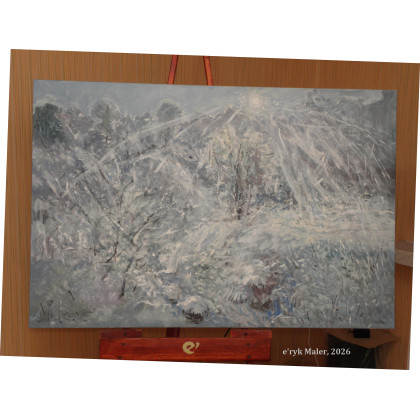 Eryk Maler - obrazy olejne - Szron, 80x100 cm, 2026 foto #1