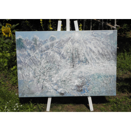 Eryk Maler - obrazy olejne - Szron, 80x100 cm, 2026 foto #4