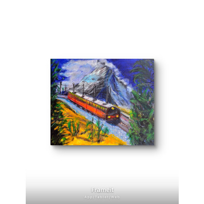 Krystyna Mościszko - obrazy akryl - Bernina express foto #1