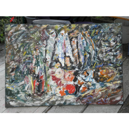 Eryk Maler - obrazy olejne - Celebracja n8, 70x100 cm, 2026 foto #2