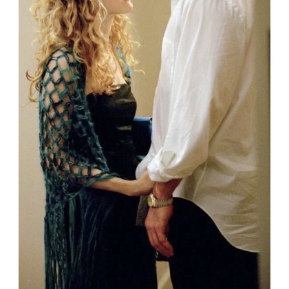 Duża ażurowa chusta w stylu Carrie Bradshaw, Danuta Zgoł, chusty,apaszki