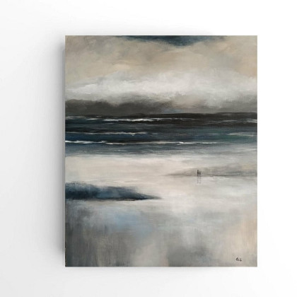 Na plaży -obraz akrylowy formatu 60/50 cm, Paulina Lebida, obrazy akryl
