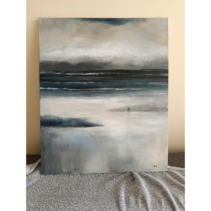 Paulina Lebida - obrazy akryl - Na plaży -obraz akrylowy formatu 60/50 cm foto #2
