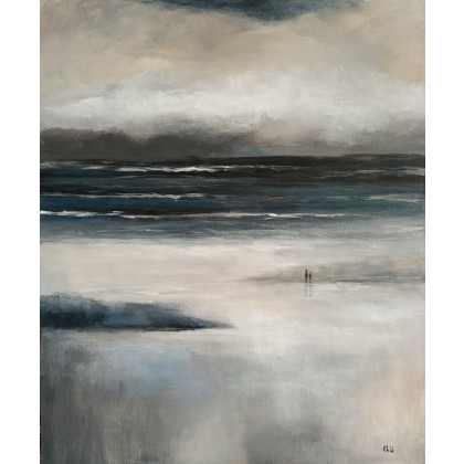 Paulina Lebida - obrazy akryl - Na plaży -obraz akrylowy formatu 60/50 cm foto #3