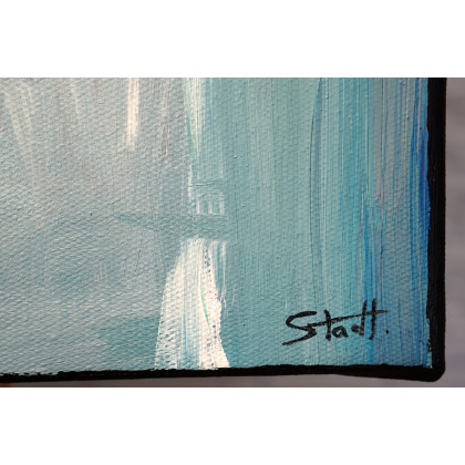 Rafal Stach - obrazy akryl - Before You Fly Away 80x100 foto #2